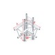 Grinda colt Showtec Corner 90° up/down, left Pro-30 Triangle F Truss