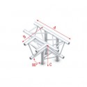 Grinda Showtec T-Cross + down 4-way Pro-30 Triangle F Truss