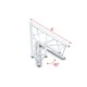 Grinda colt Showtec Corner 45° Pro-30 Triangle G Truss