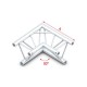 Grinda colt Showtec Corner 90° Pro-30 Triangle G Truss