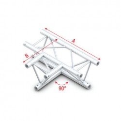 Grinda Showtec 90° 3-way horizontal Pro-30 Triangle G Truss