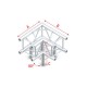 Grinda colt Showtec Corner 3-way 90° Pro-30 Square P Truss