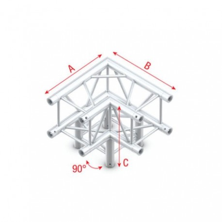 Grinda colt Showtec Corner 3-way 90° Pro-30 Square P Truss