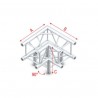Grinda colt Showtec Corner 3-way 90° Pro-30 Square P Truss