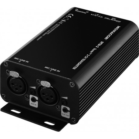Convertor semnal audio analog in Dante, Monacor DTTA-2