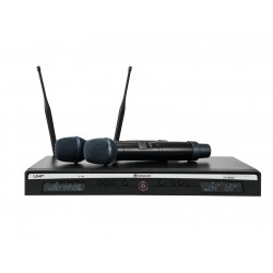 Set wireless cu 2 microfoane de mana, True diversity, Relacart UR-222D 2-Chanel UHF System