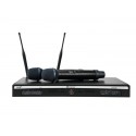 Set wireless cu 2 microfoane de mana, True diversity, Relacart UR-222D 2-Chanel UHF System