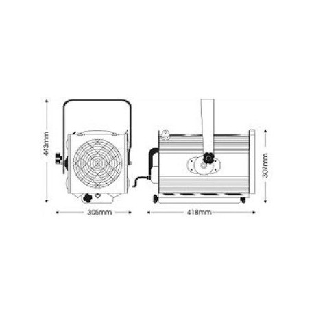 Reflector teatru fresnel LDR Tono F2000 Plus