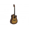 Chitara western Dreadnought, culoare sunburst, Dimavery DR-520