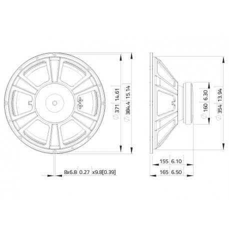 Difuzor bas LaVoce WSF152.50