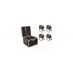 Set 4 proiectoare LED + case, Eurolite Set 4x LED PAR-64 HCL 12x10W bk + Case (20000046)