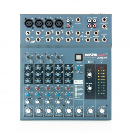 Mixer compact Master Audio USB082FX cu USB si efecte