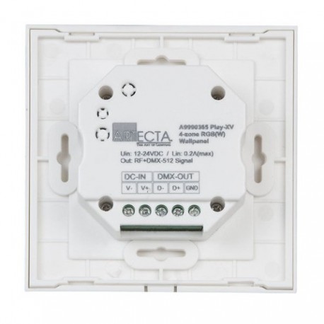 Controller LED de perete Artecta Play-XV Wall Panel Single Zone RGBW RF-DMX