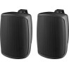 Pereche de boxe negre 4", 100V/8 ohm, Monacor WALL-04T/SW