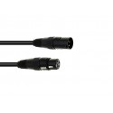 Cablu DMX XLR 3 pini Eurolite DMX cable XLR 3pin 3m bk