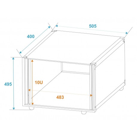 Studio rack ROADINGER Effect Rack Studio 10U