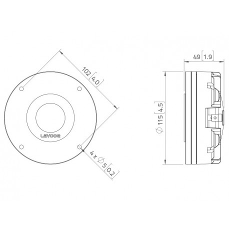 Driver LaVoce DN14.30T