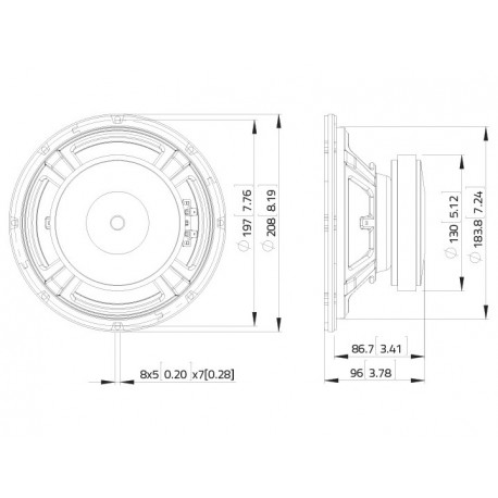 Difuzor bas LaVoce WSF081.82