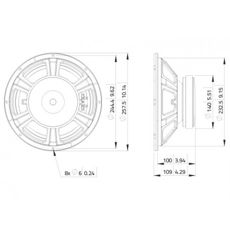 Difuzor bas LaVoce WSF102.00