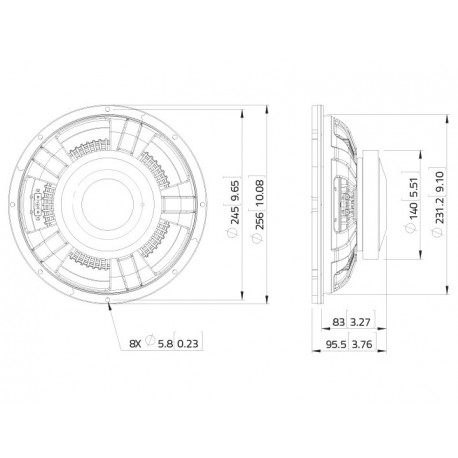 Difuzor bas LaVoce SSF102.40