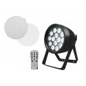 Weatherproof spotlight EUROLITE LED IP PAR 14x8W QCL