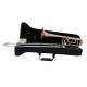 Trombon BB/F auriu DIMAVERY Trombone gold, closed-wrap