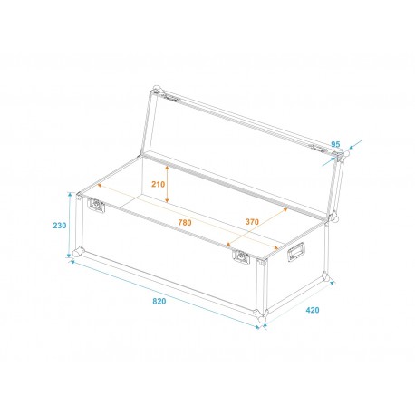 Case Roadinger Universal Transport Case 80x40x30cm