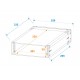 Flightcase/rack Profi 2U 25cm, Roadinger 30109161