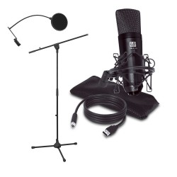 Set microfon + stand + filtru LD Systems PODCAST 2