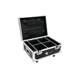 Case Roadinger Flightcase 4x AKKU UP-4 QuickDMX with charging function