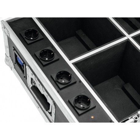 Case Roadinger Flightcase 4x AKKU UP-4 QuickDMX with charging function