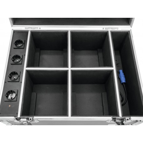 Case Roadinger Flightcase 4x AKKU UP-4 QuickDMX with charging function