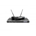 Set wireless cu receiver si 2 microfoane, Omnitronic UHF-302 823-832/863-865MHz