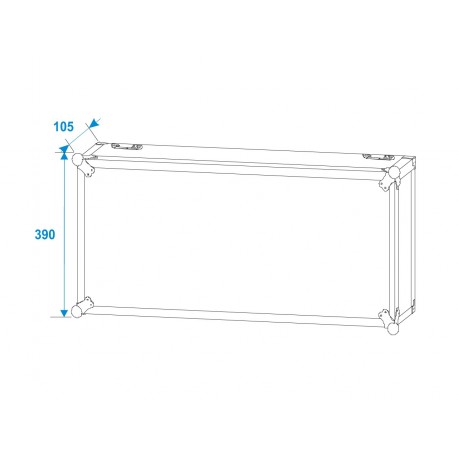 Case Roadinger Flightcase 2x Spark Master with wheels