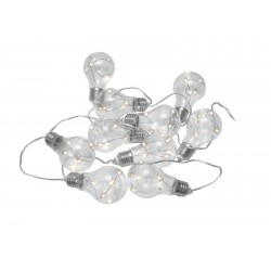 Lant de 10 becuri LED Eurolite LED PAL-10 Battery-Powered Light Chain
