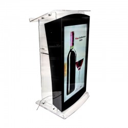 Pupitru pentru conferinta din plexiglas trnsparent Partysound PCF-TR