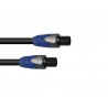 Cablu audio speakon-speakon de 10m, 2x4, negru, Psso 3022791G