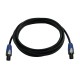Cablu audio speakon-speakon de 10m, 2x4, negru, Psso 3022791G