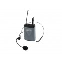Lavaliera wireless pentru sistem portabil Omnitronic WAMS-65BT Bodypack Transmitter incl. Headset
