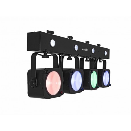 Set compact cu 4 proiectoare LED Eurolite KLS-190