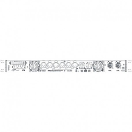 Amplificator cu 4 canale DSP si Dante Bose Powersoft X4