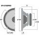 Difuzor bass-medii Monacor SP-6/100PRO