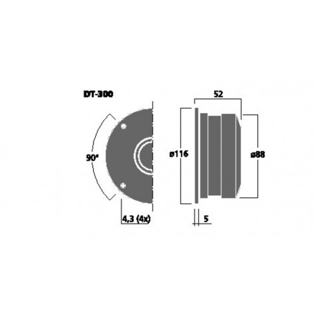 Tweeter HiFi Monacor DT-300