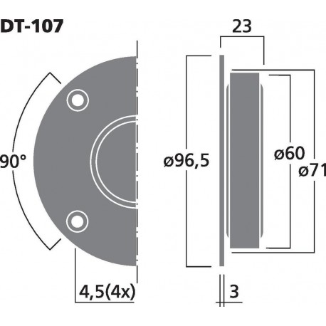 Tweeter HiFi Monacor DT-107