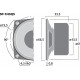 Difuzor universal Monacor SP-7/4SQS