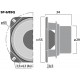 Difuzor universal Monacor SP-6/8SQ