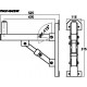 Suport de perete pentru boxe Stage Line PAST-84/SW