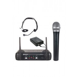 Set microfon + lavaliera wireless Skytec STWM-712C