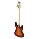 Chitara bas electrica tip Jazz pentru stangaci, sunburst, Dimavery JB-302LH-SB