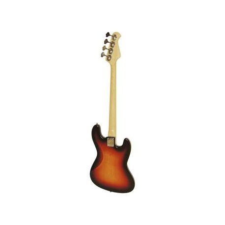 Chitara bas electrica tip Jazz pentru stangaci, sunburst, Dimavery JB-302LH-SB